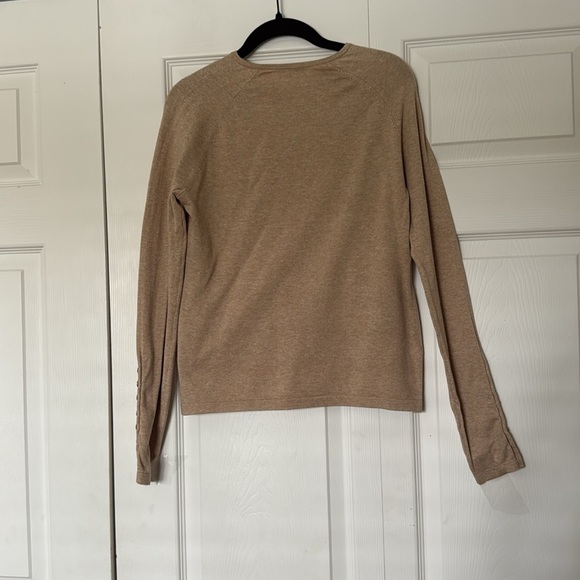 J McLaughlin Heathered Oatmeal Crew Sweater Size S - Picture 7 of 10